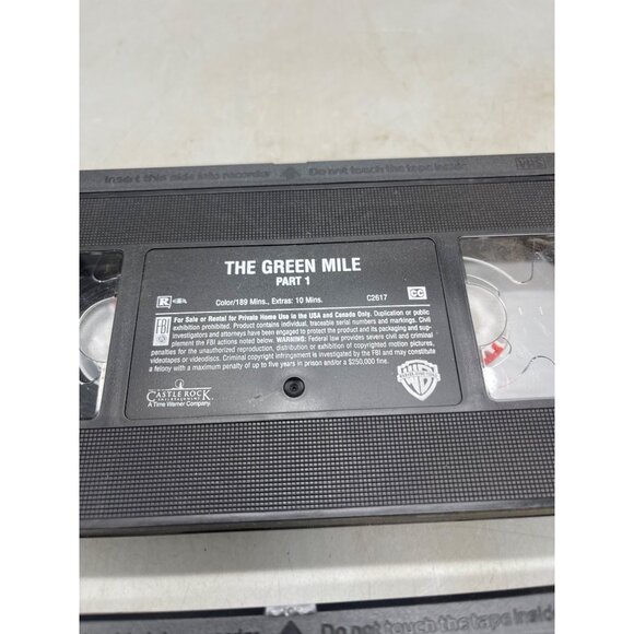 the green mile VHS 1999 rated R 189 minutes English Worner brothers READ - Picture 2 of 4